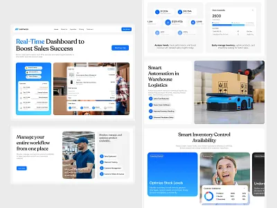 Saas Website for sales management interface product saas service startup ui ux website