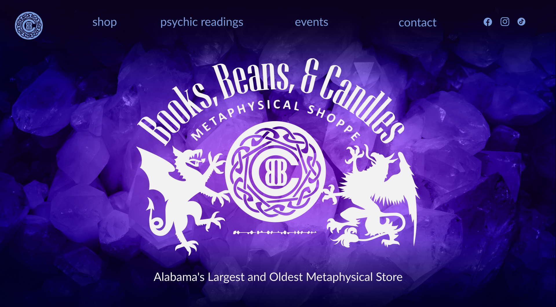 Books, Beans & Candles Website Design