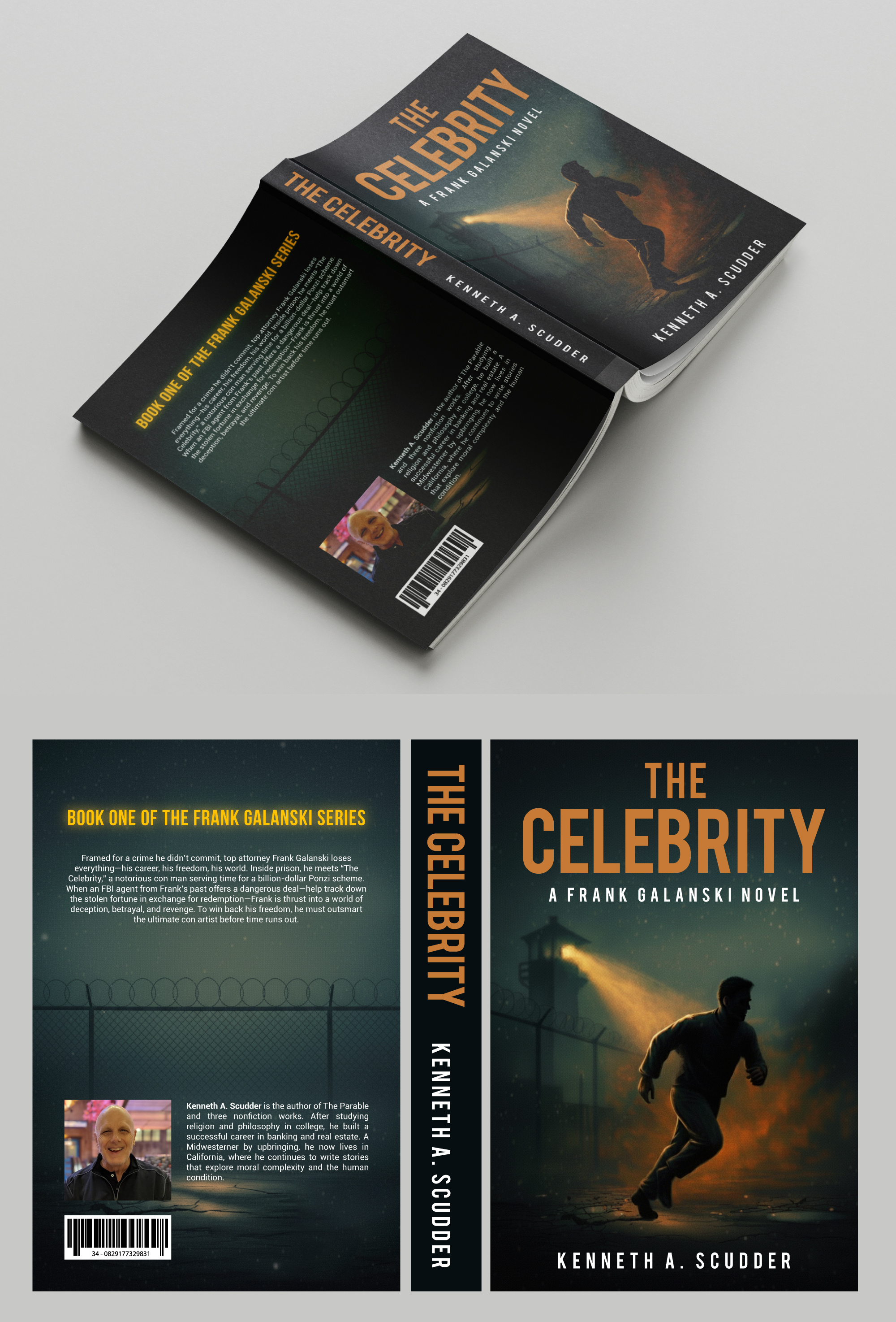 Thriller Book Cover Design for “The Celebrity” book cover design branding design graphic design marketing design print design