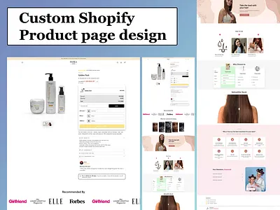 Shopify High-converting Product Page Redesign cro design gempages illustration landing page pagefly replo shopify shopify website shopify developer shopify landing page shopify product page ui