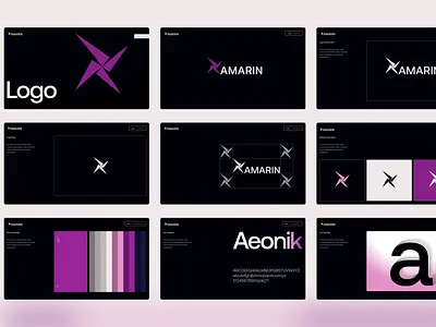 XAMARIN Logo and Brand Identity Design brand identity branding colours creative design graphic design guildiance logo logo type mark
