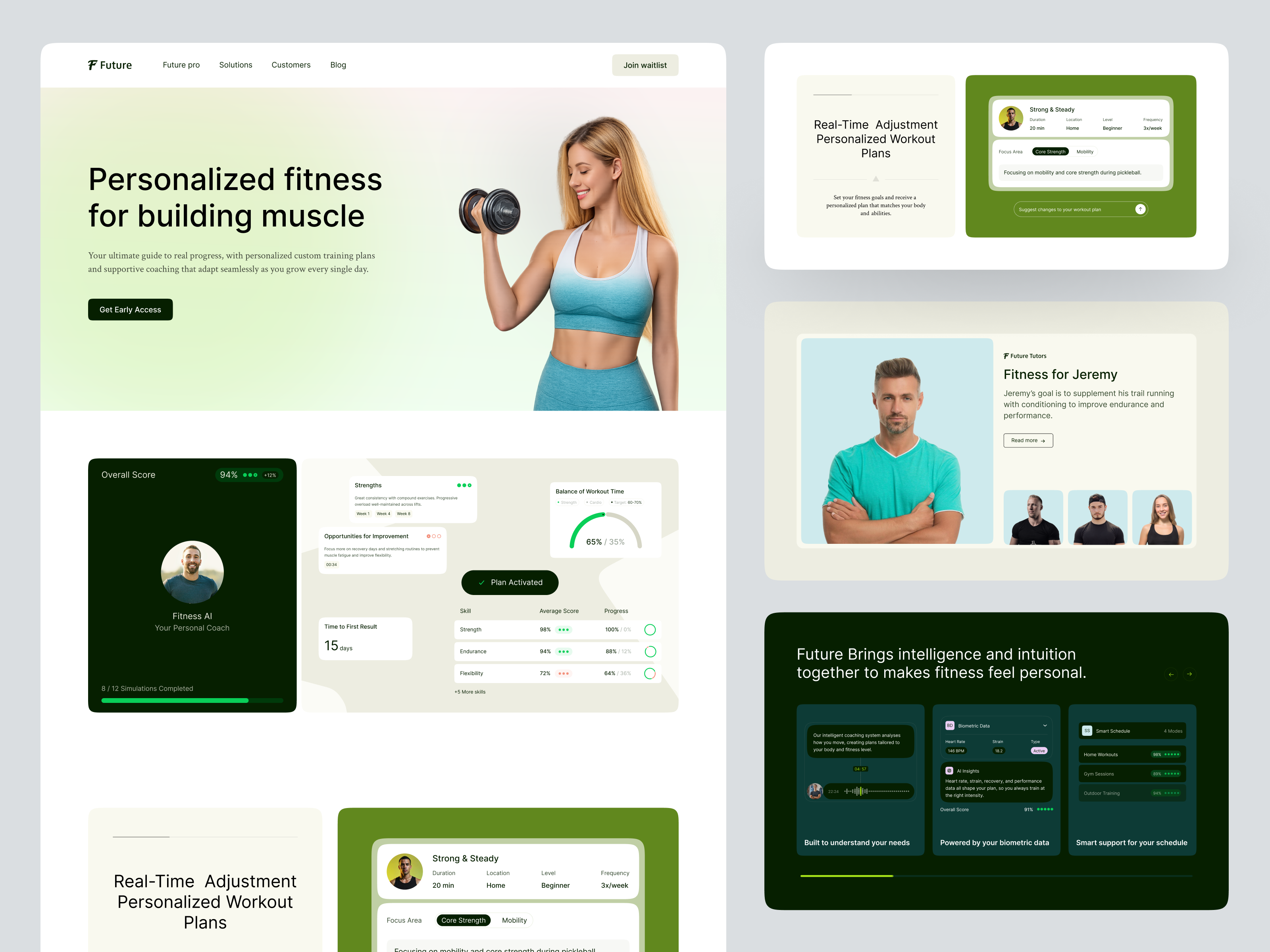Fitness Website Design