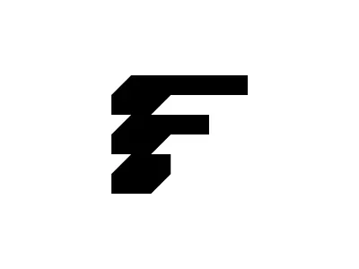 Letter F Monogram Logo Design for Sale | Minimal F Lettermark abstract logo brand identity branding business logo clean logo corporate logo f logo f monogram geometric logo letter f logo lettermark logo logo design logo designer minimal logo modern logo print professional logo saas logo startup logo tech logo