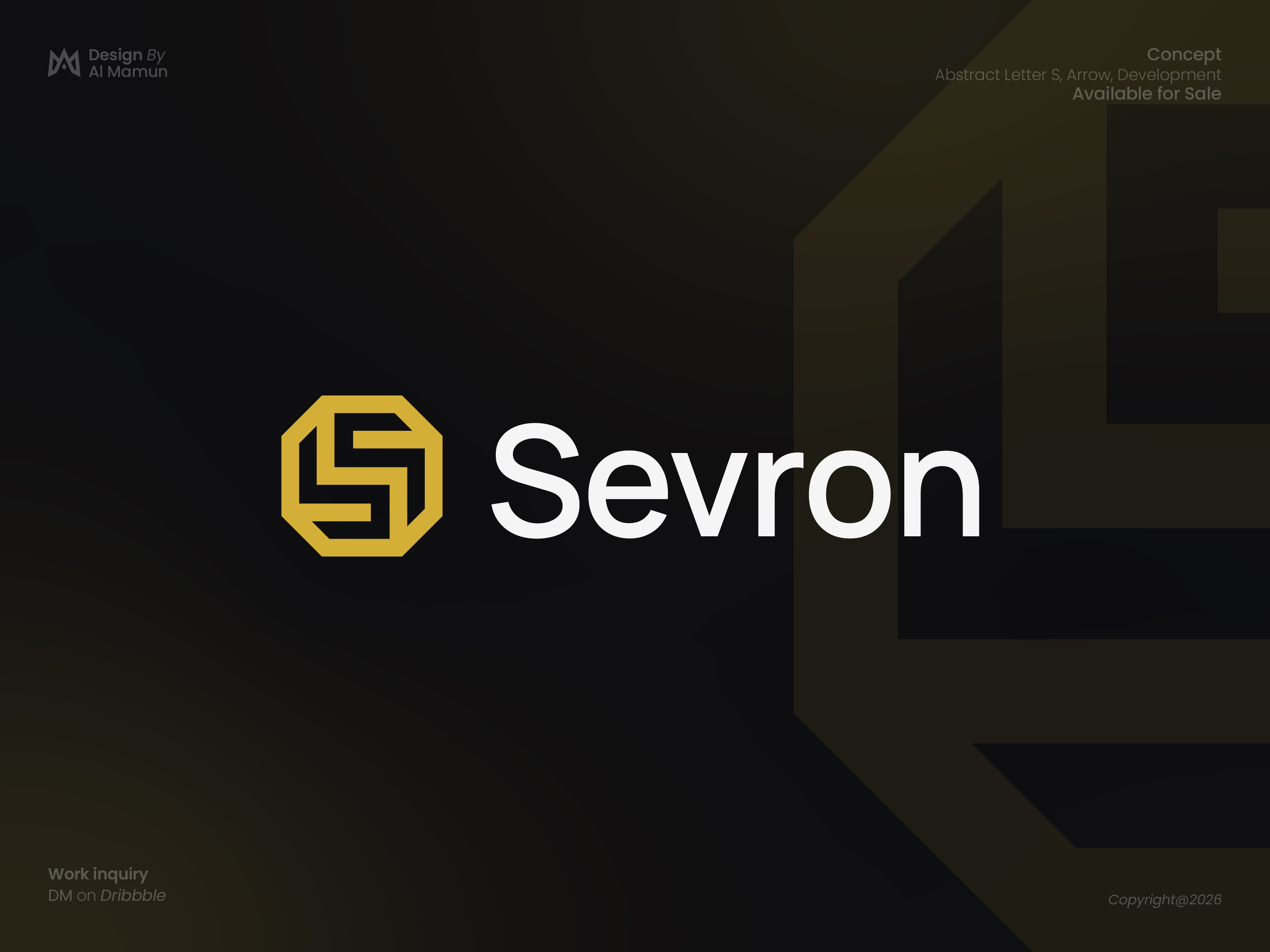 Sevron Logo Design | Modern Geometric Letter S Brand Identity abstract logo bold logo brand identity corporate branding dribbble logo design geometric logo iconic logo letter s logo luxury logo minimalist logo modern logo design monogram logo professional logo startup logo tech logo