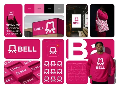 Bell Icon Logo | Modern Minimal Branding Design alert bell alert symbol logo app branding app icon design bell icon logo brand identity flat design minimal logo minimalist logo modern branding modern icon logo monogram logo notification icon notification logo outline logo premium branding simple icon smart notification sound icon tech logo