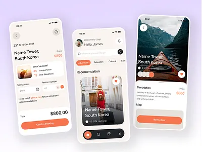 Travel Mobile App Design app design figma app mobile app travel app ui ui design ui ux design