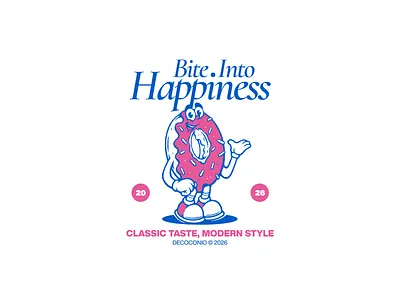 Sweet Retro Donut Illustrations brand branding cake character donut illustration logo mascot merch print retro sweet vector vector art