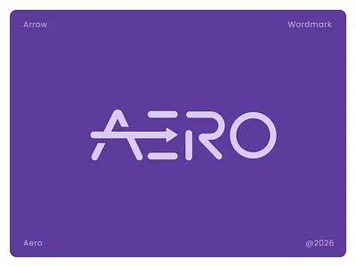 Aero - Wordmark Logo Design aero logo app icon logo branding clean creative logotype crypto logo design font logo logo logo design logos logotype marketting logo modern logo saas logo simple vector wordmark logo