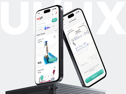Smart Pharmacy & Prescription Upload Mobile App Design