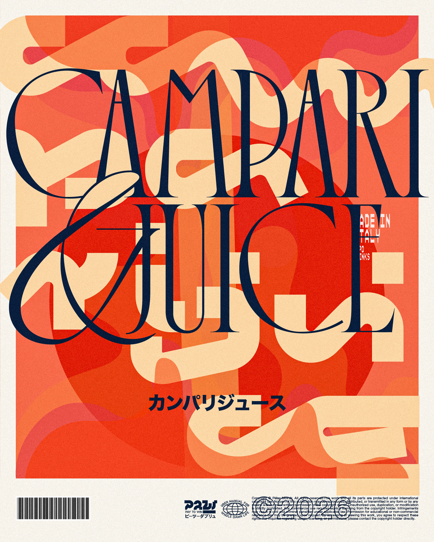 Campari&Juice abstractdesign beveragebranding boldtypography campari juice colorcomposition designinspiration editorialdesign experimentaltype graphicdesign italiandesign layoutdesign modernposter molnár péter posterdesign retroinspired typeart typeposter typography visualdesign