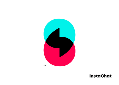 InstaChat - Logo Design #2 branding chat logo clever logo colourful logo design famous logo graphic design illustration instachat instachat logo instant logo logo logo design message logo negative space logo overlap logo vector