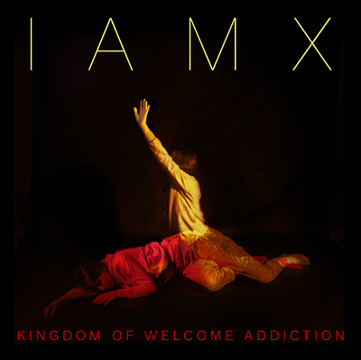 Cover for a song Kingdom of Welcome Addiction by IAMX album cover booklete cover graphic design illustration layout music photografy poster typography