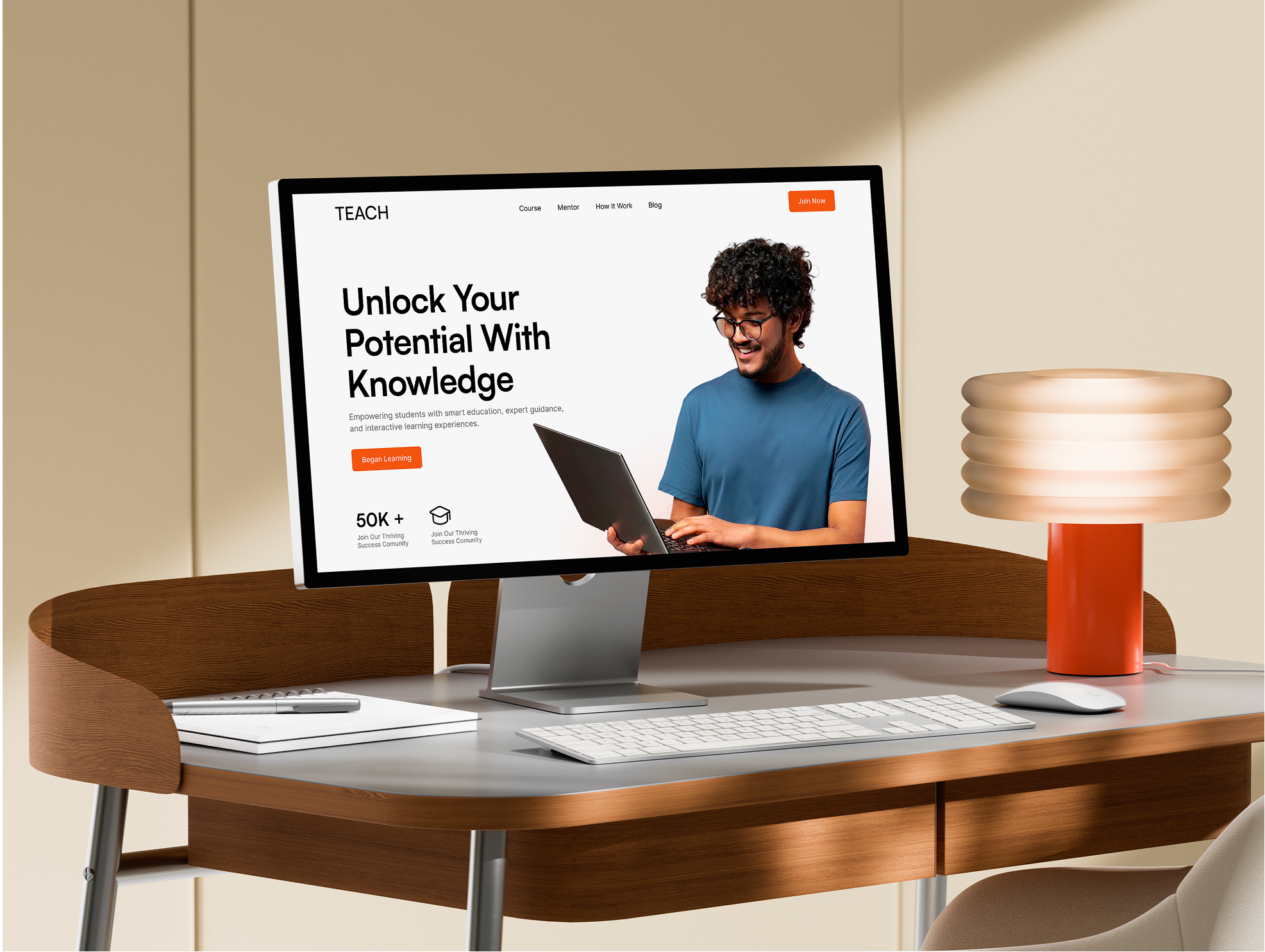 E-Learning Landing Page UI Design | EdTech UI UX cleandesign dailyui dribbble edtech elearning landingpage landingpagedesign lms minimaldesign onlinelearning productdesign saasdesign saasui ui uidesign uiinspiration ux uxdesign webdesign websitedesign