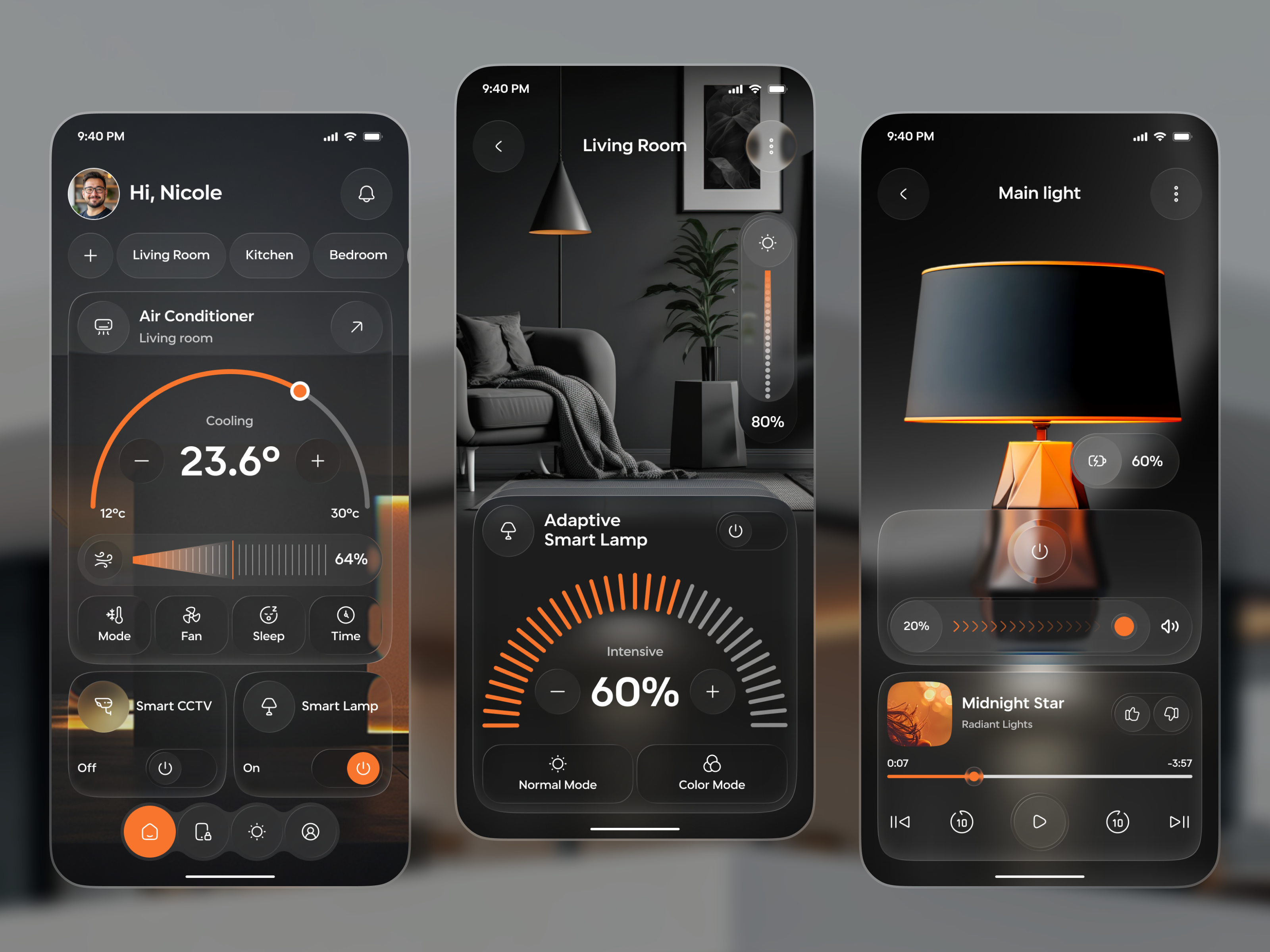 Smart Home Mobile App UI