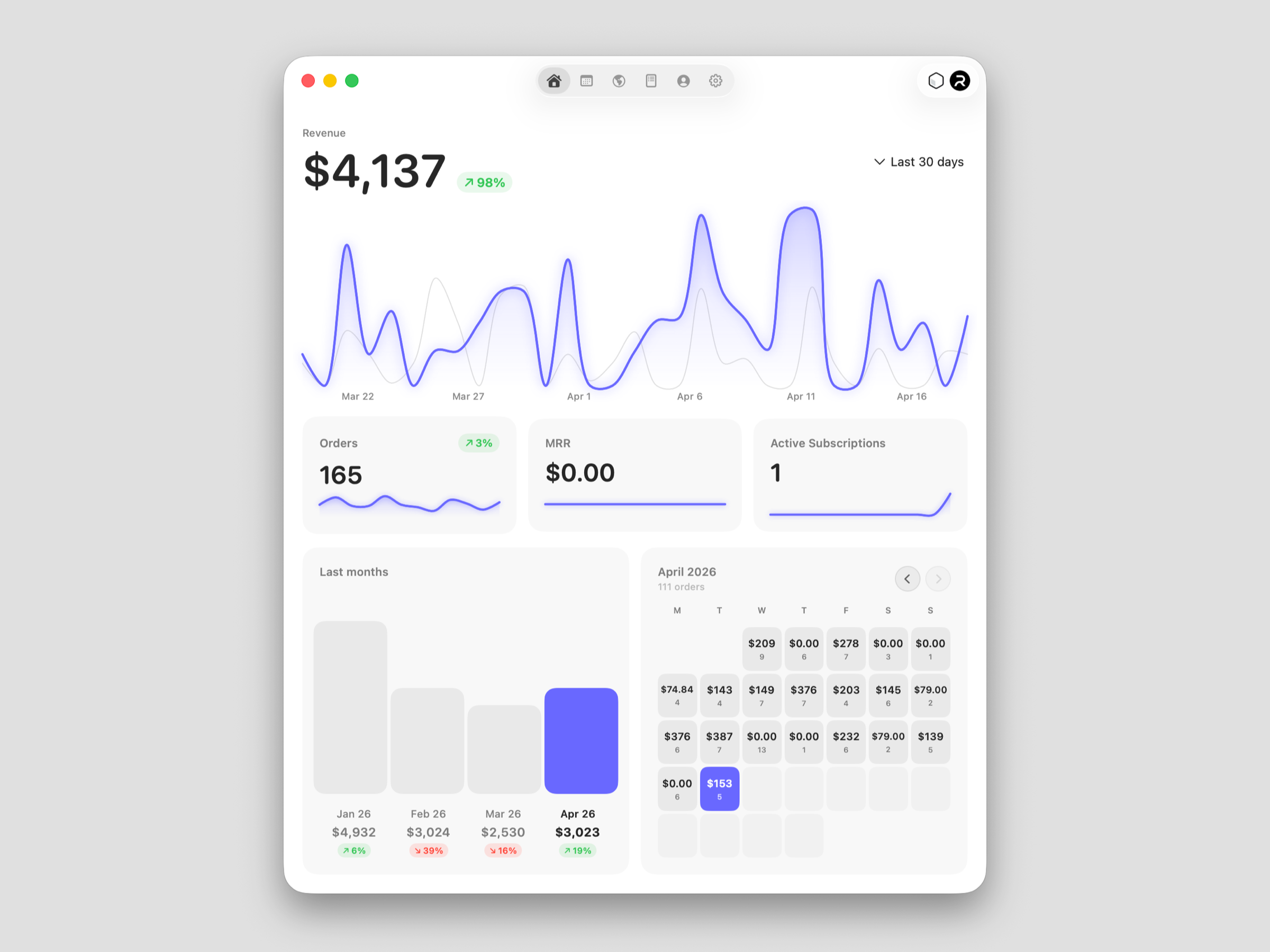 Revone app for macOS light version