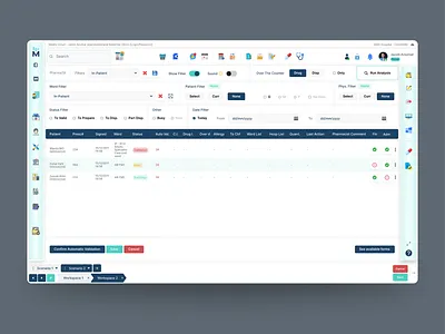 Pharmacist Dashboard UI/UX | Healthcare SaaS Admin Panel analytics dashboard dashboard design data heavy dashboards data heavy web app data table ui health tech pharmacy app pharmacy dashboard saas saas ui