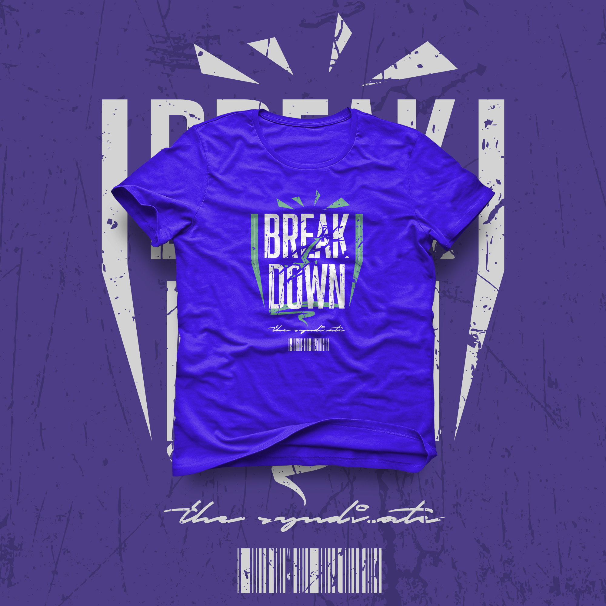 Break down the streetwear t-shirt design for sale. apparel art background design fashion graphic illustration lettering poster print retro shirt slogan style t shirt tee text typography vector vintage