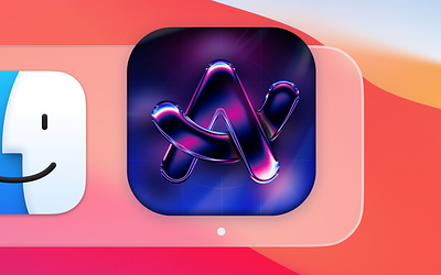 Arc Browser Mac App Icon 3d 3d logo app icon arc browser browser logo candy logo glossy gradient mac app mac app logo saas logo shiny ui design