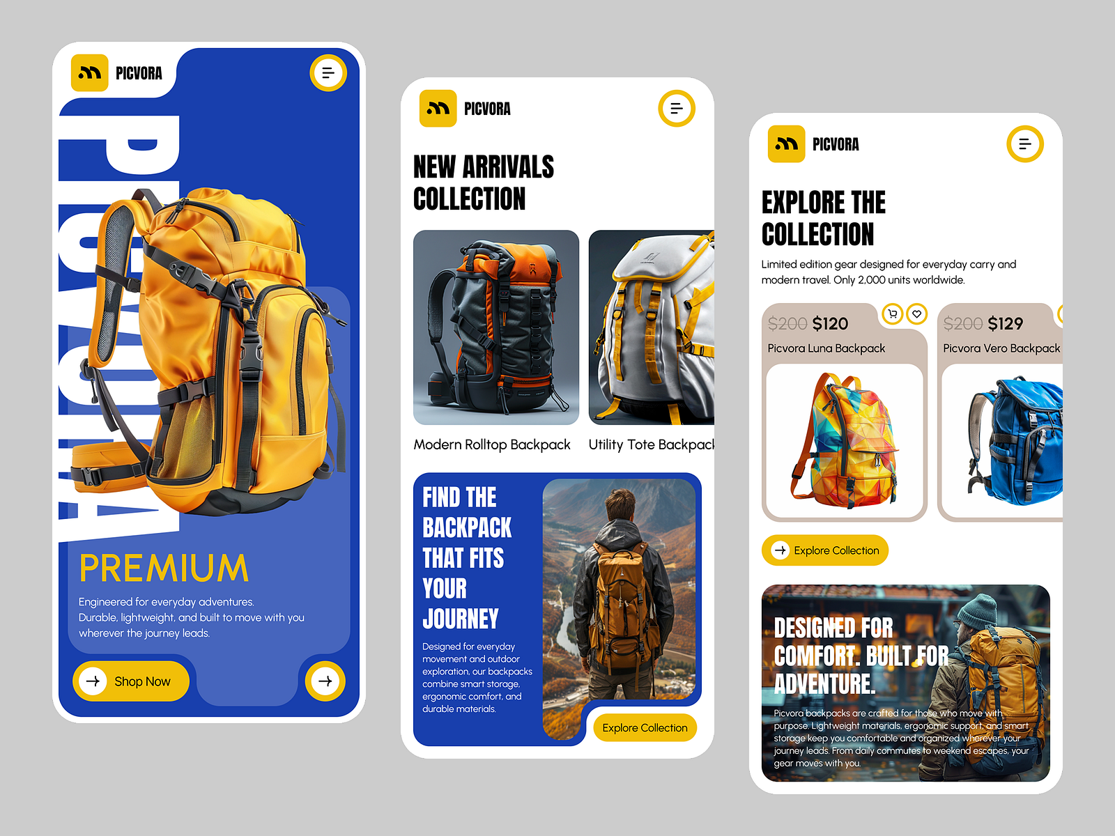 Modern eCommerce Mobile App Template by Creativilo for Creativilo - UX ...