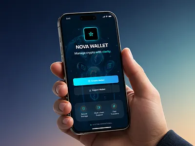 Crypto Wallet Mobile App UI cryptoapp fintechdesign mobiledesign productdesign uiux