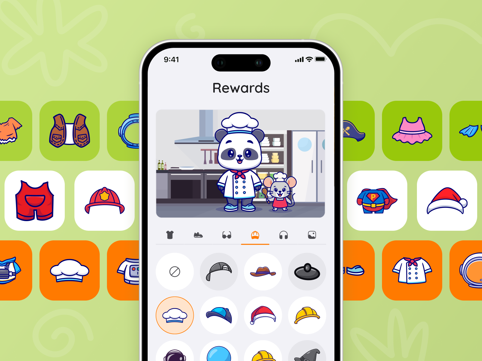 Example of Custom Illustration, Mascots & Icon Sets