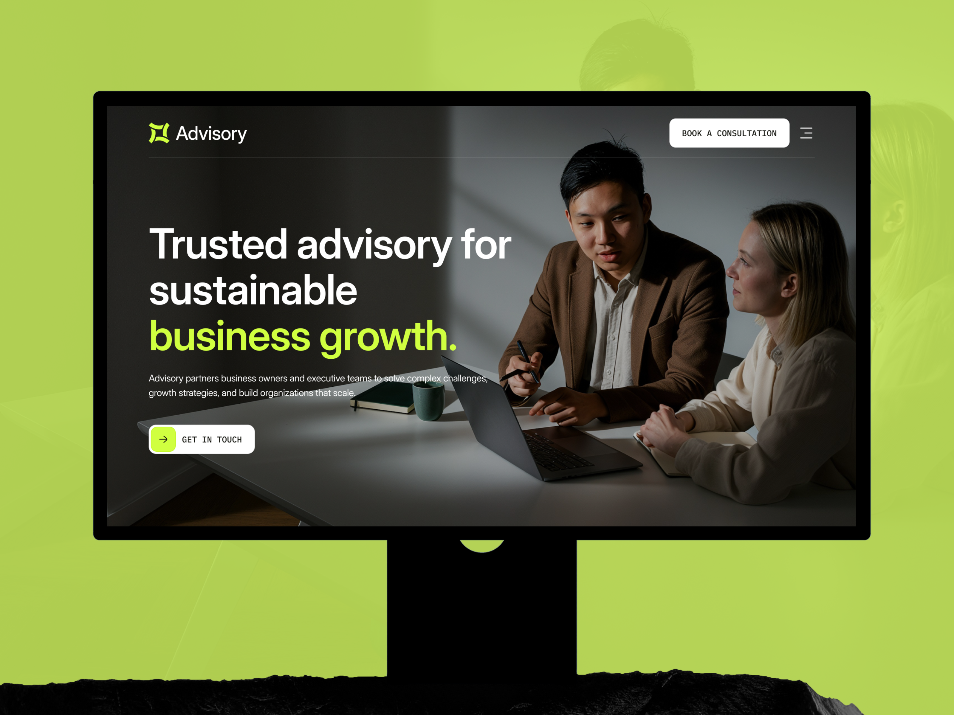 Advisory — Professional Consulting & Finance Website Template advisory template business website design clean ui consulting firm website consulting website template conversion design corporate website template dribbble template finance website template framer template grabui investment firm website landing page design modern website professional website template design ui design web design webflow template website template