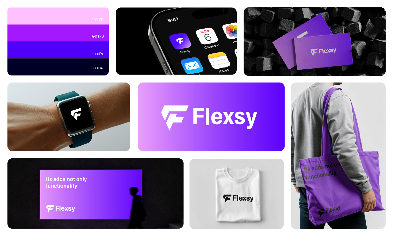 Minimal Logo and Branding Design for Flexsy branding branding design company branding design graphic design illustration logo logo design minimal logo modern logo