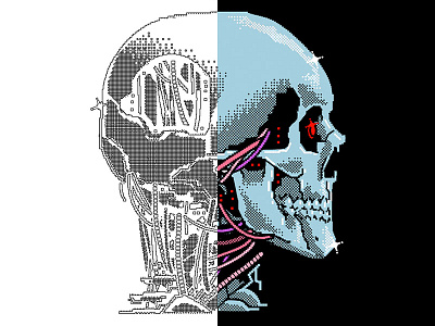 Adobe Illustrator Pixel Texture 8bits arcade bits cartoon character design graphic design illustration pixel pixel art retro skull vector vintage