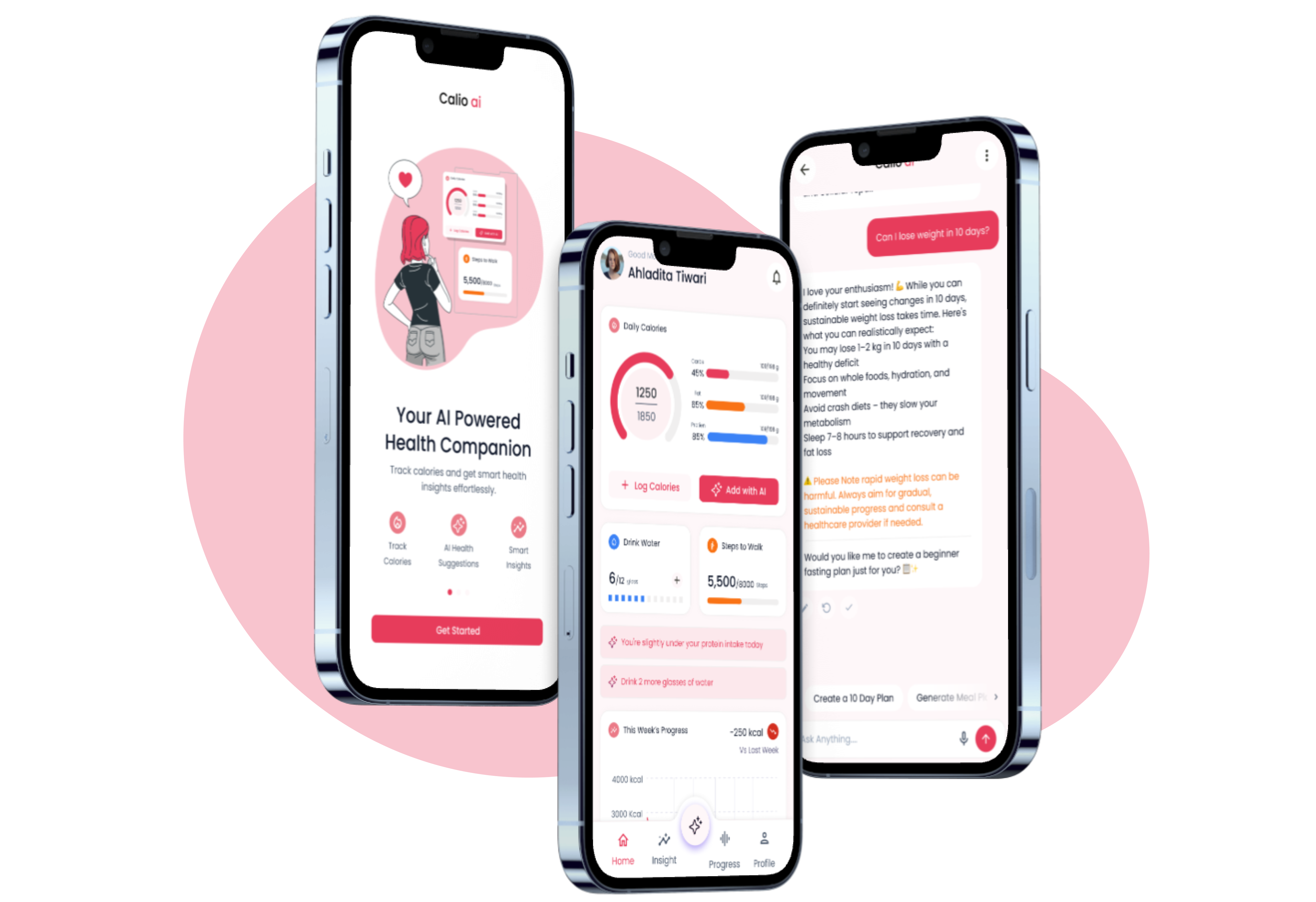 AI-powered health tracking mobile app ai branding fitness health mobile app ui