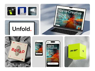 Unfold Website Design for Creative Brands agency website branding case study corporate website creative website digital agency homepage design landing page minimal design modern website portfolio website product design responsive design saas website startup website ui design ux design web design webflow website design