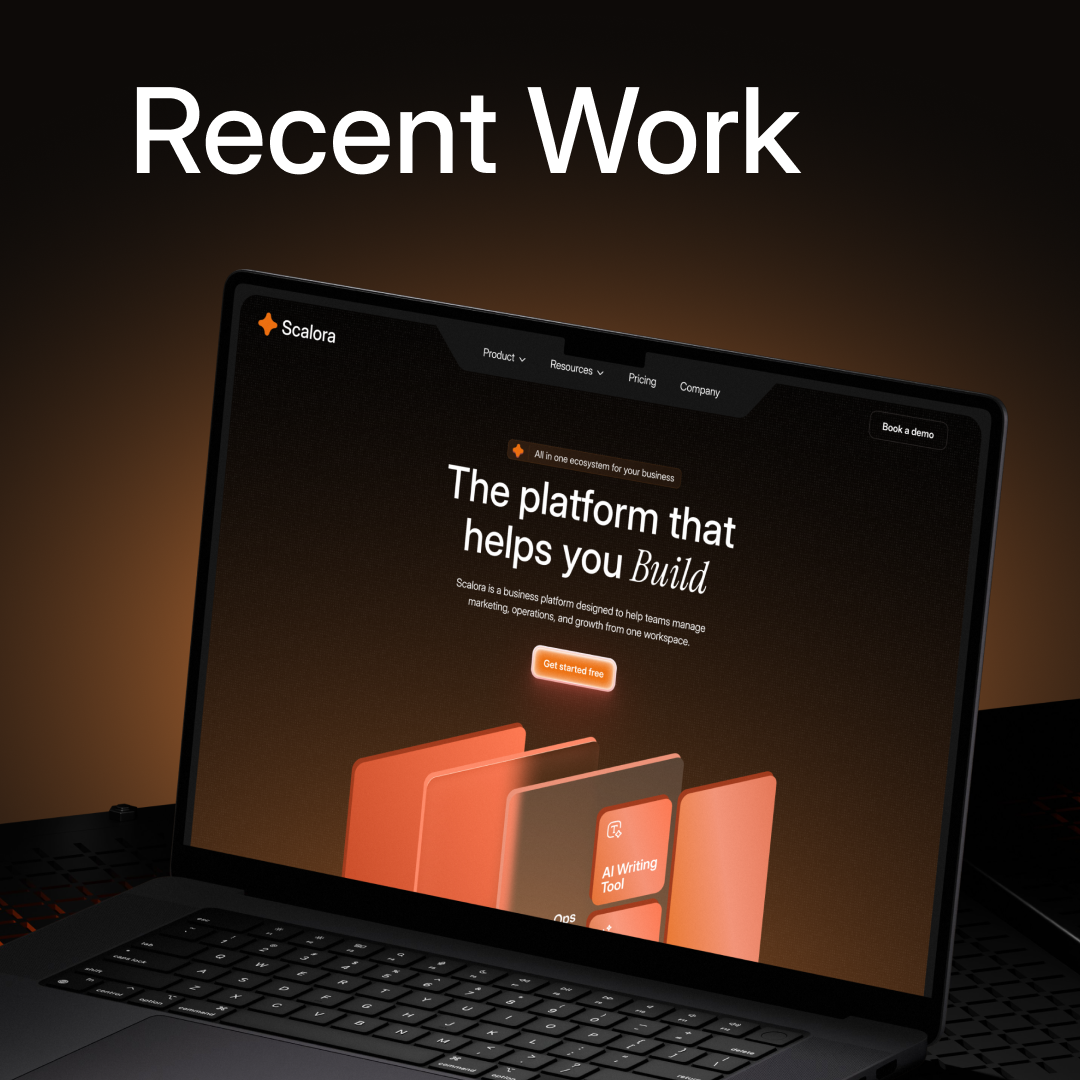 Scalora: AI Marketing SaaS Platform ai marketing automation b2b startup conversion design dashboard framer grabui interface landing page no code product design responsive web saas software startup template tech website ui ux web design webflow