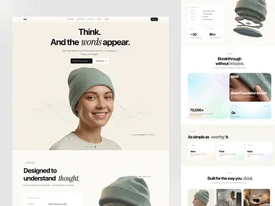 Sabi Cap — Rethinking the Experience design graphic design landingpage ui ux