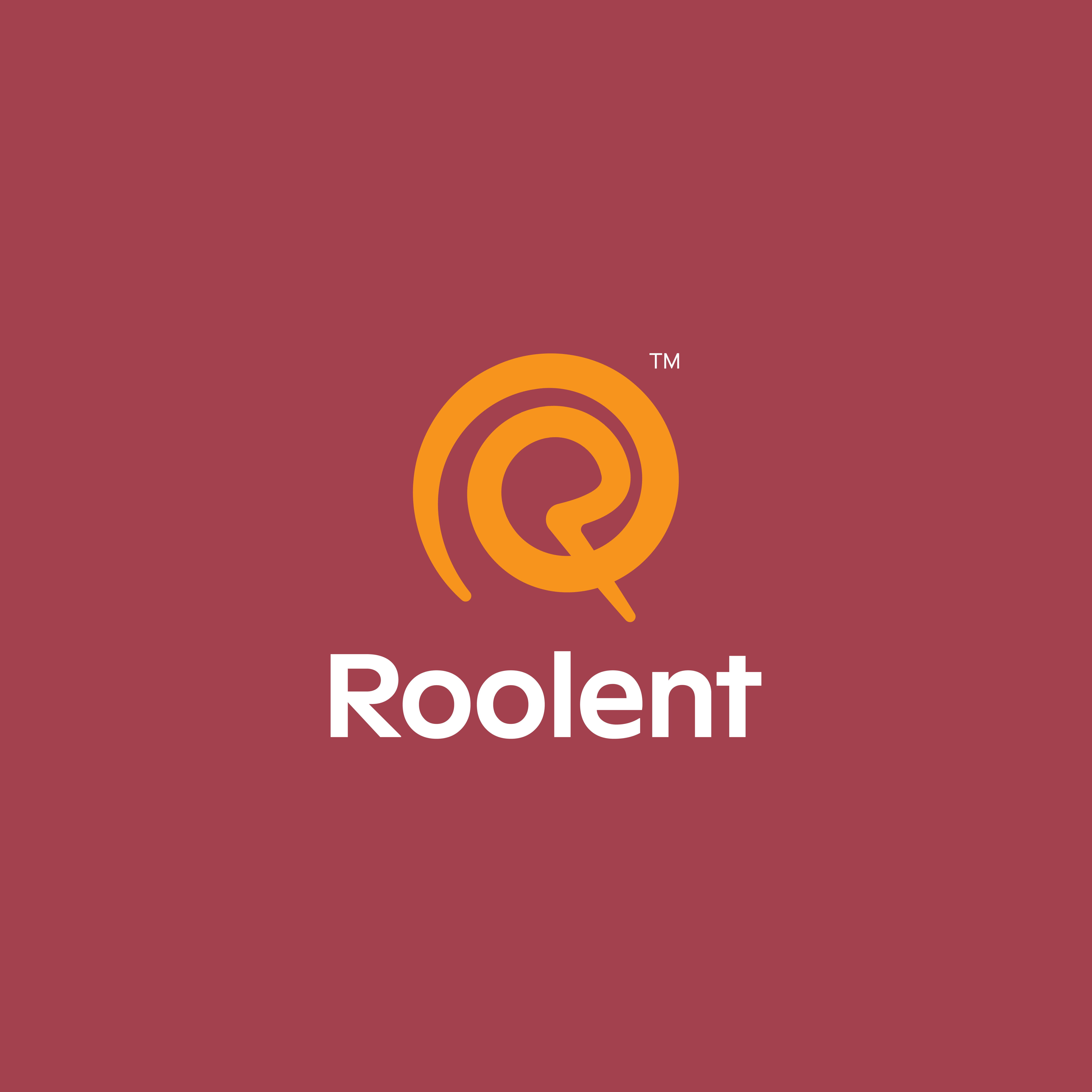 Food brand logo for sale Roolent (1200) $ abstract art brand branding business concept corporate creative design graphic identity illustration logo logotype modern sign symbol technology typography vector