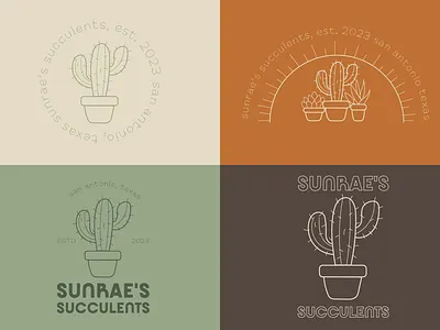 Succulent Branding branding design graphic design illustration logo typography