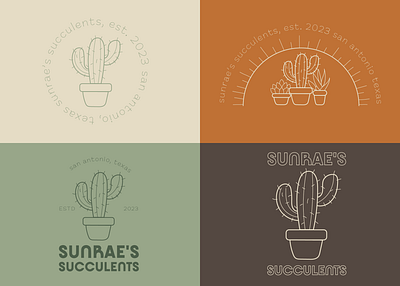 Succulent Branding branding design graphic design illustration logo typography