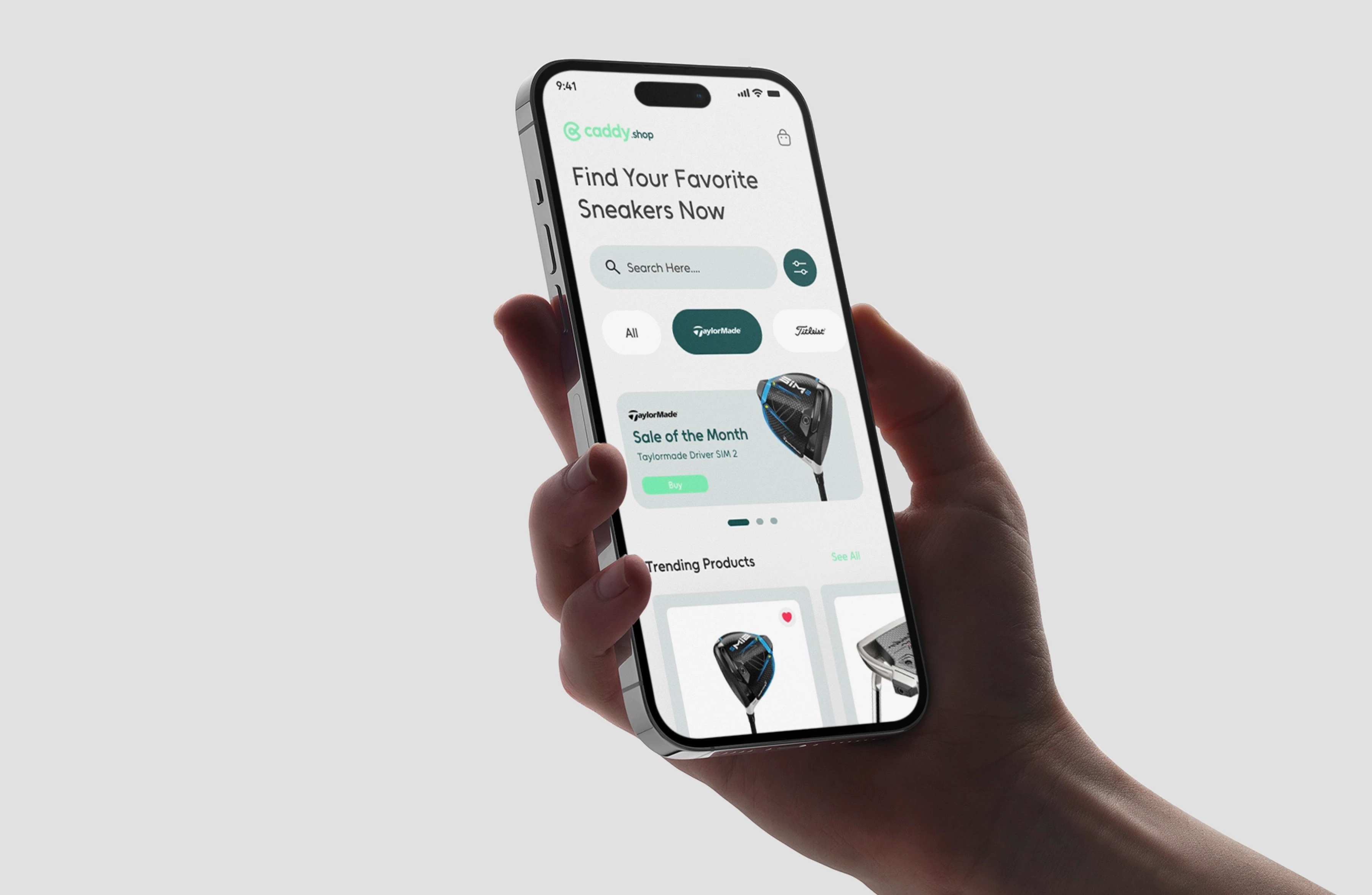 Caddy Shop App - Golf Online Shop