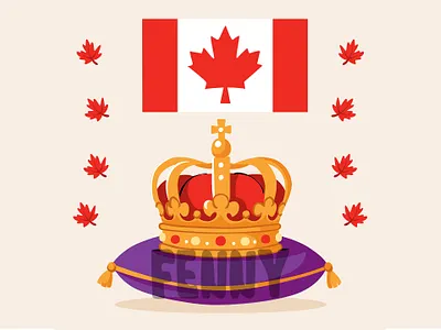 Royal Crown Resting on Pillow canada canadian celebration crown day event fireworks flag greeting holiday holidays leaf maple parade queen royal summer toronto victoria weekend