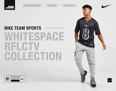 Nike NFL RFLCTV Collection apparel apparel design figma graphic design illustrator licensed sports nfl nike pattern design photoshop premiere pro