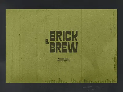 Brick & Brew Logo Animation animation bag design branding custom illustration graphic design illustration logo logo motion menu design motion graphics pizza restaurant logo style guide visual identity