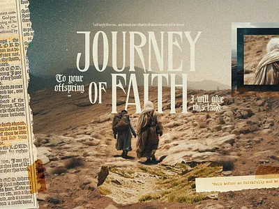 Journey of Faith Sermon Series abraham graphic design sermon series