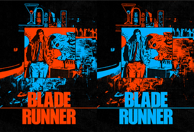 Blade Runner Poster blade runner branding design graphic design retro design sci fi type typography vintage design