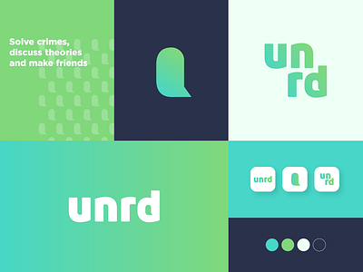 UNRD - Logo Redesign for storytelling mobile app/game app apstory branding creative game gradient graphic design logo netflix redesign ui