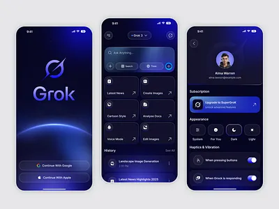 AI Chatbot Mobile App Ui Redesign ai ai assistant chat app chatgpt design messaging app mobile app mobile app template mobile ui mobile ui design startup web