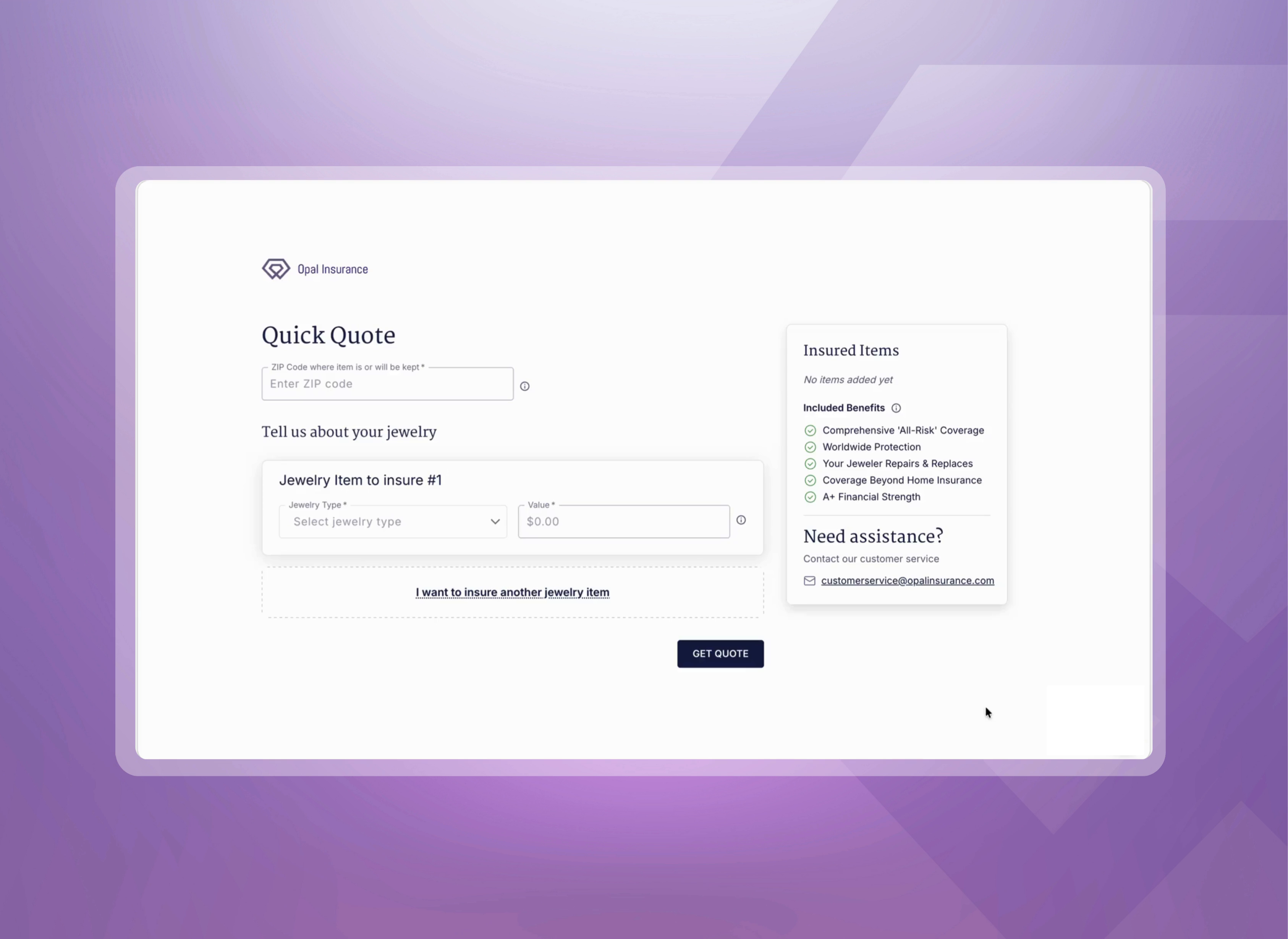 Quote to Bind: A Jewelry Insurance Experience