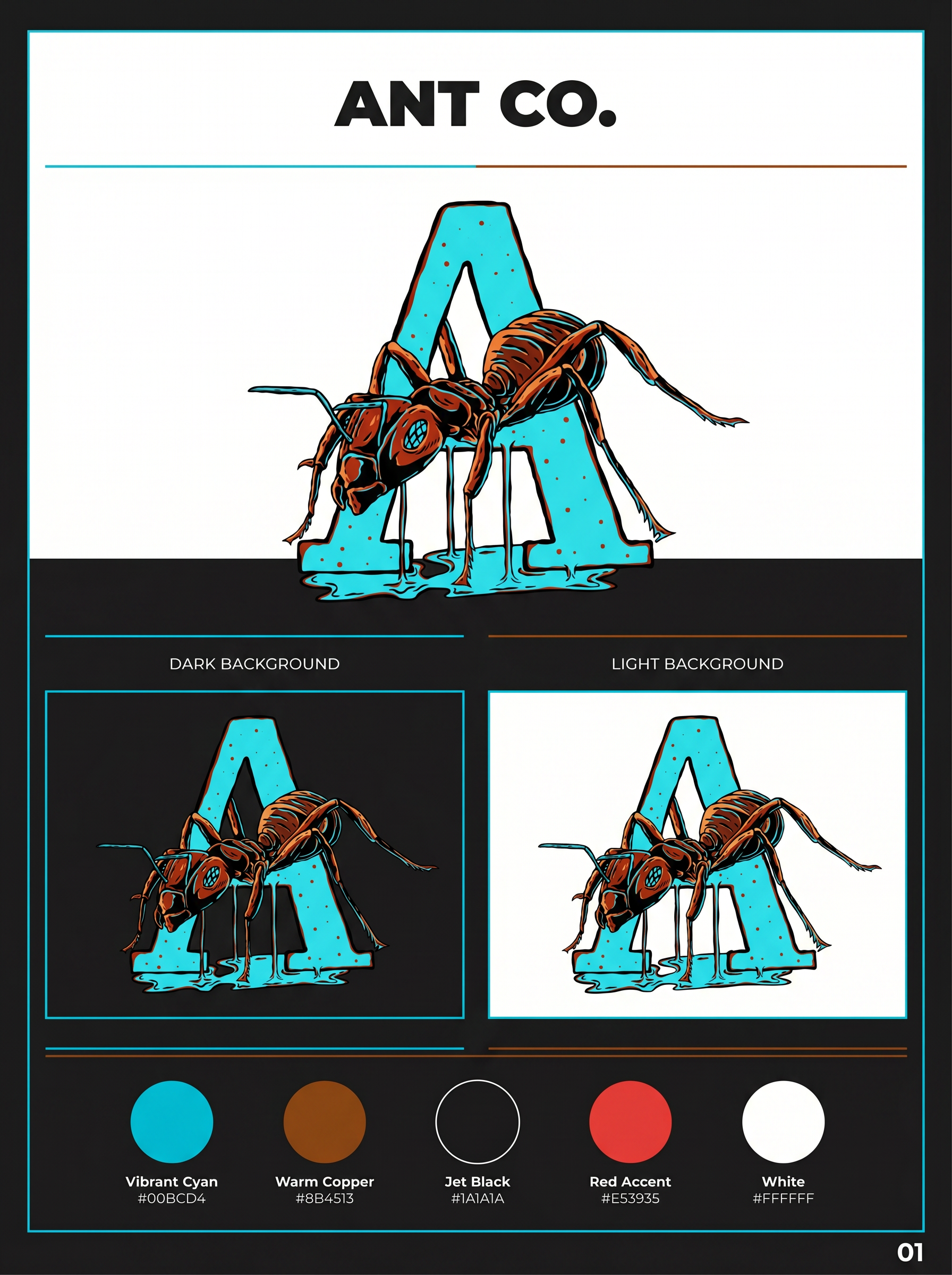 ANT CO brand guideline brand identity branding character clothing drawing graphic design handdrawn illustration logo typograph vintage
