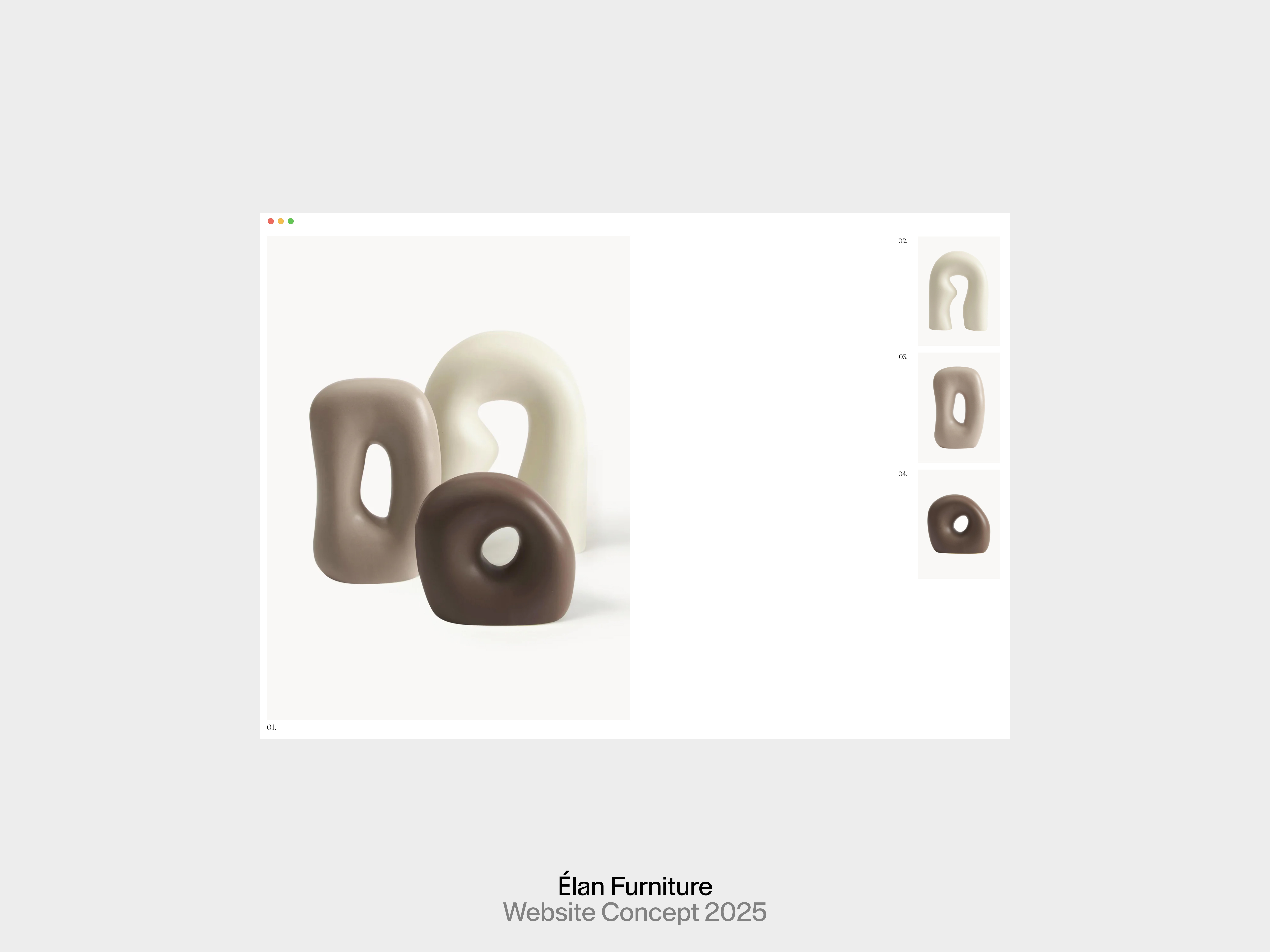 Example of Minimalist Product Web Design