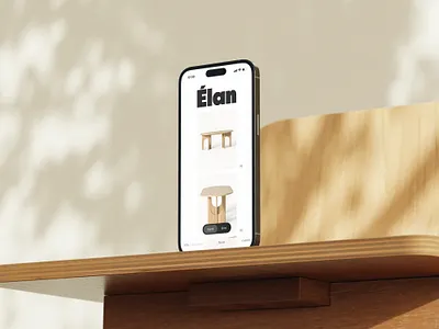 Élan - Mobile Design clean design interface minimal mobile modern typography ui