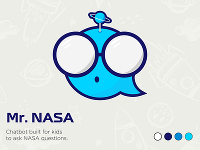 Mr. NASA cartoon character design dribbbleweeklywarmup graphic design icon illustration nasa space vector