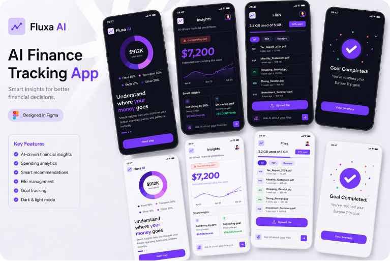 Example of Modern Saa S & Mobile App UI/UX Design