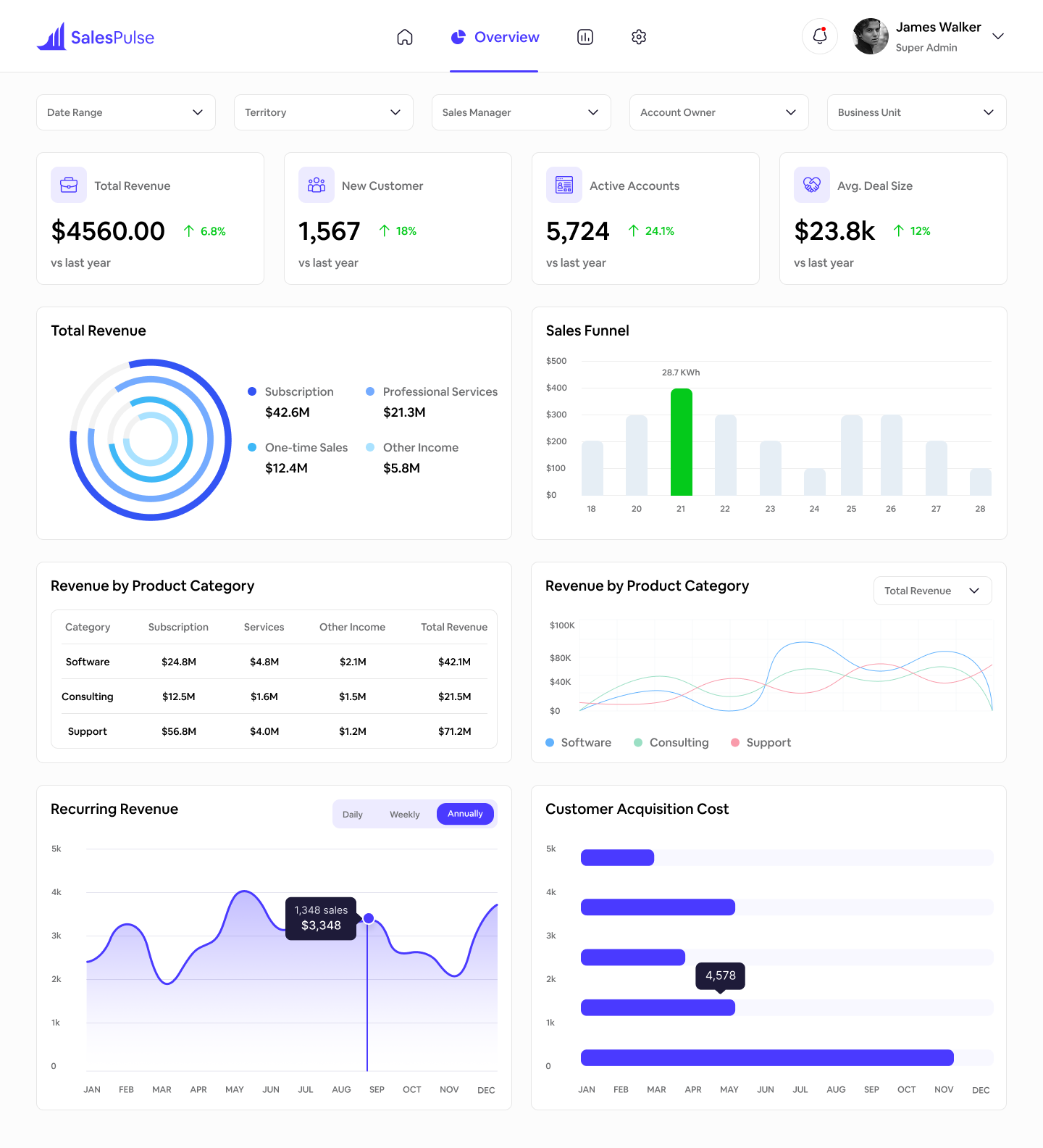 SaaS Web App UI